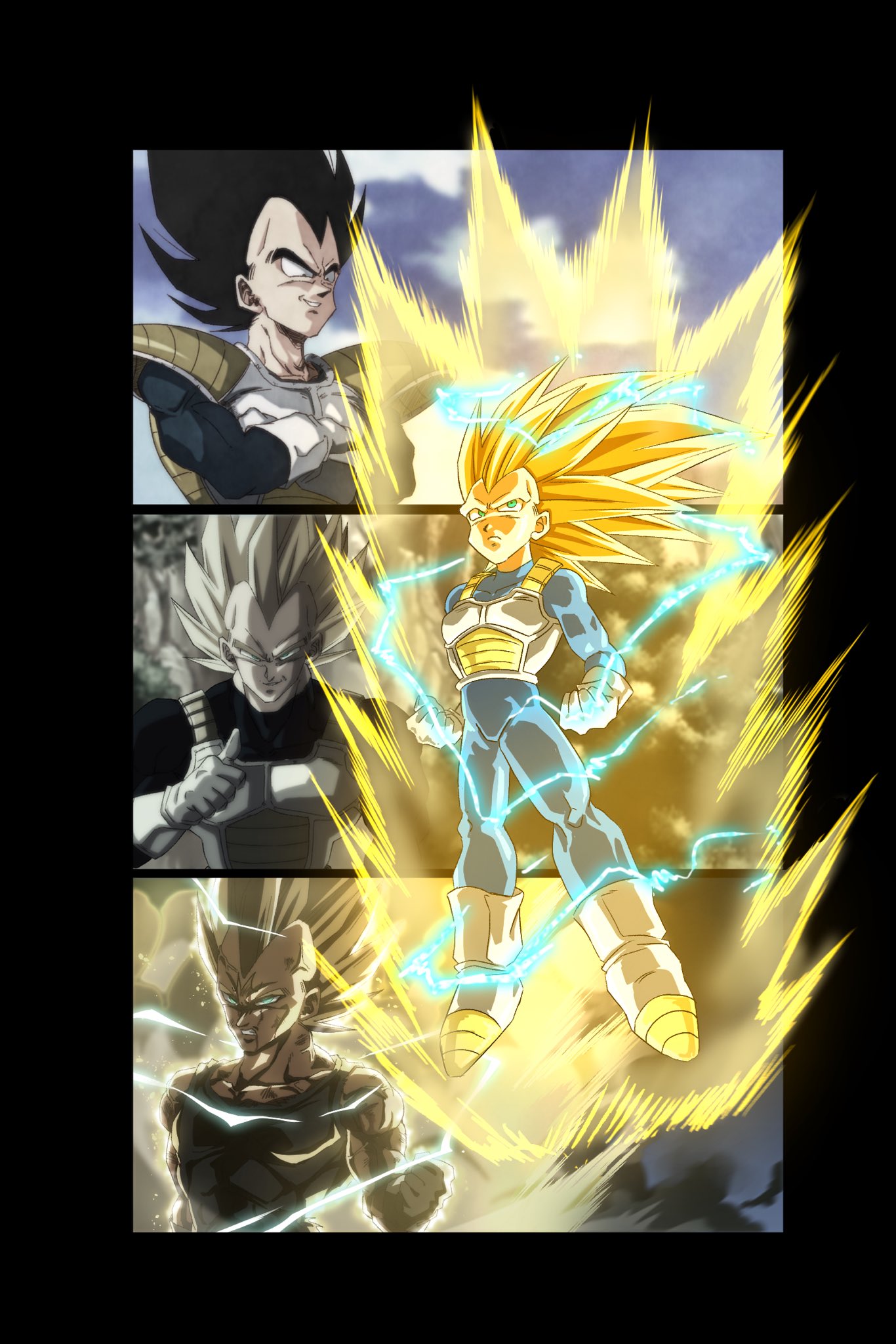 リペイント　ガレージキット　ドラゴンボール　超サイヤ人3ベジータ　二次元彩色 リペイント ガレージキット ドラゴンボール 超サイヤ人3 ベジータ