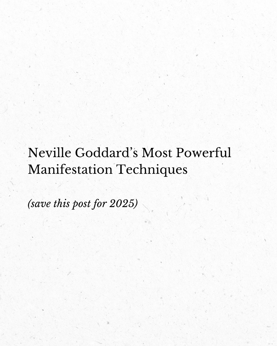 nevilledaily's tweet photo. Neville Goddard’s Most Powerful Manifestation Techniques

(save this post for 2025)