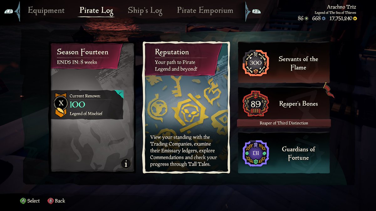 Officially 300 in servants! 700 more to go, I’m coming for you gold skelly! 📸 #sot #SeaOfThieves