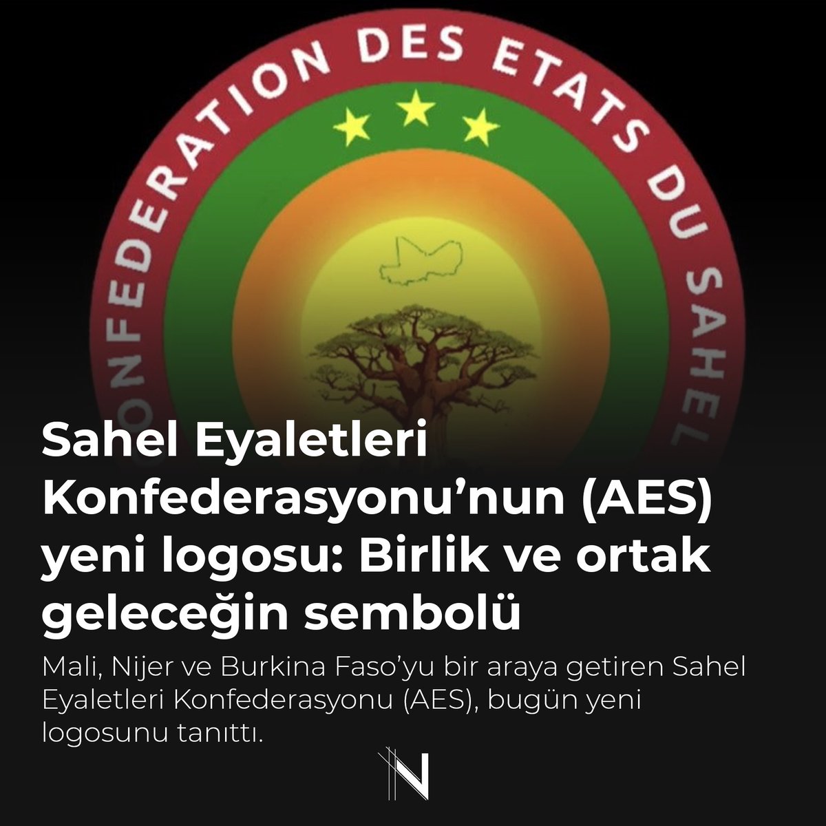 Mali, Nijer ve Burkina Faso’yu bir araya getiren Sahel Eyaletleri Konfederasyonu (AES), bugün yeni logosunu tanıttı.

newstimehub.com/sahel-eyaletle…

#Gündem #Afrika #Mali #Nijer #BurkinaFaso
