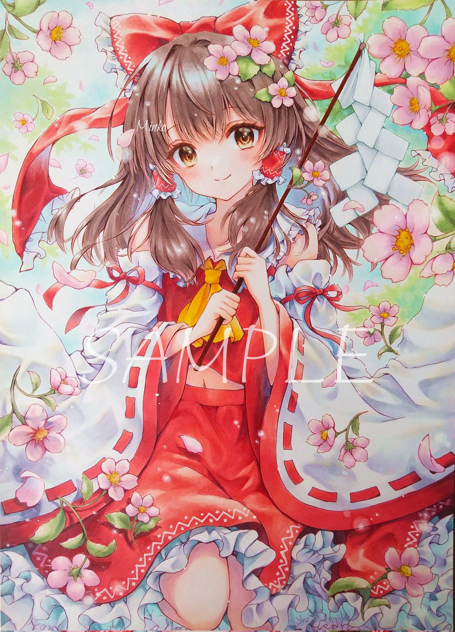 リ*メ様 オリジナル手描きイラスト 「来春」 リ*メ様 オリジナル手描きイラスト 「来春」