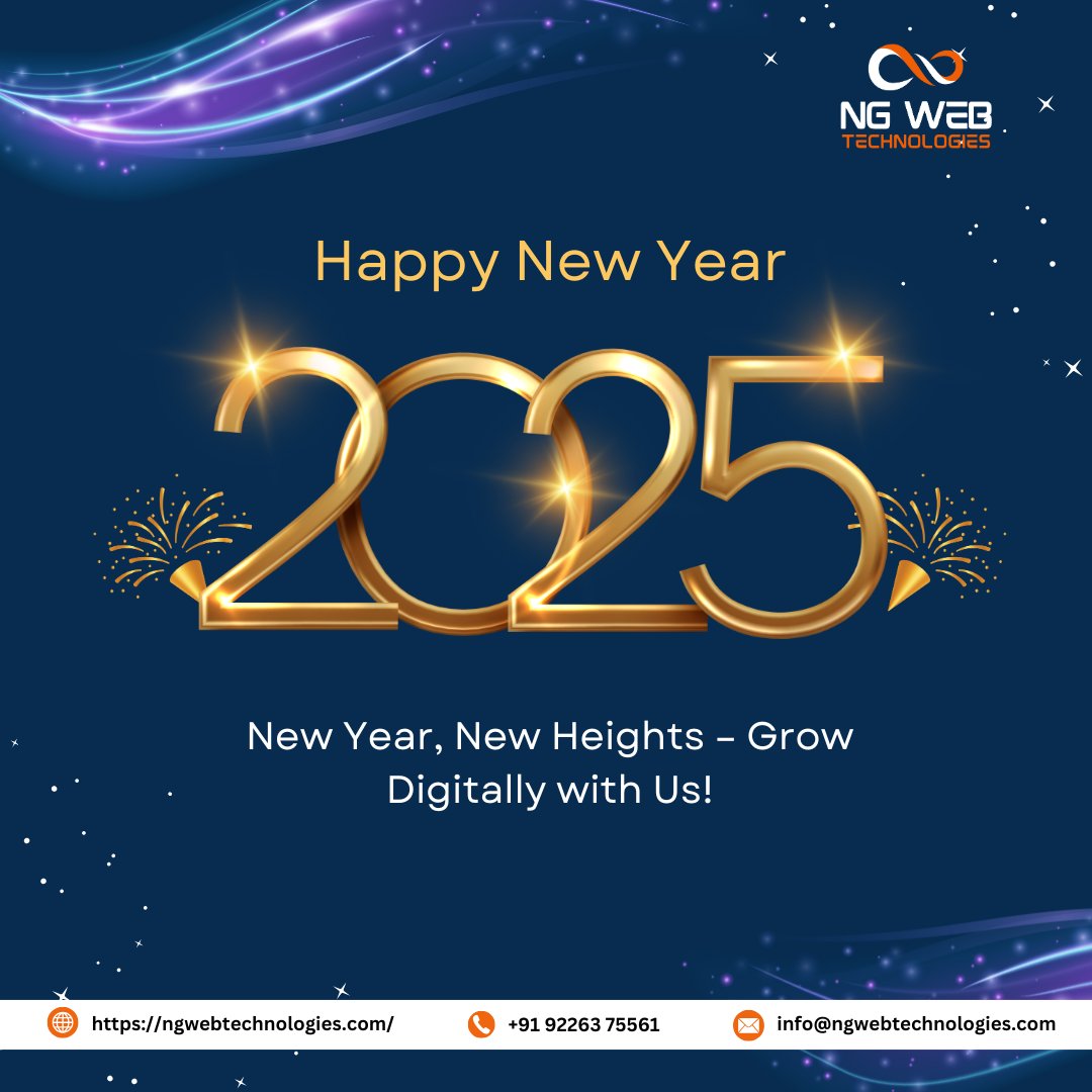NG_Web_Tech's tweet image. 🎉 Cheers to new beginnings and endless possibilities! As we step into 2025, NG Web Technologies is ready to innovate, grow, and help your business succeed online. Let&apos;s make this year unforgettable! 🚀

#HappyNewYear2025 #NGWebTechnologies #NewBeginnings #DigitalInnovation