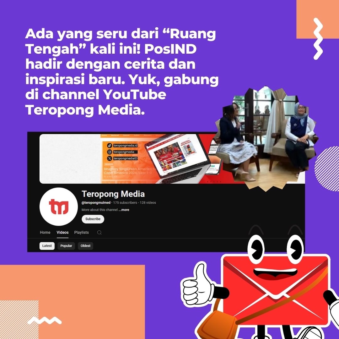 Ada yang seru dari "Ruang Tengah" kali ini! #PosIND hadir dengan cerita dan inspirasi baru. Yuk, gabung di channel YouTube Teropong Media.

<a href="/PosIndonesia/">POS INDONESIA</a> #PosIndonesia