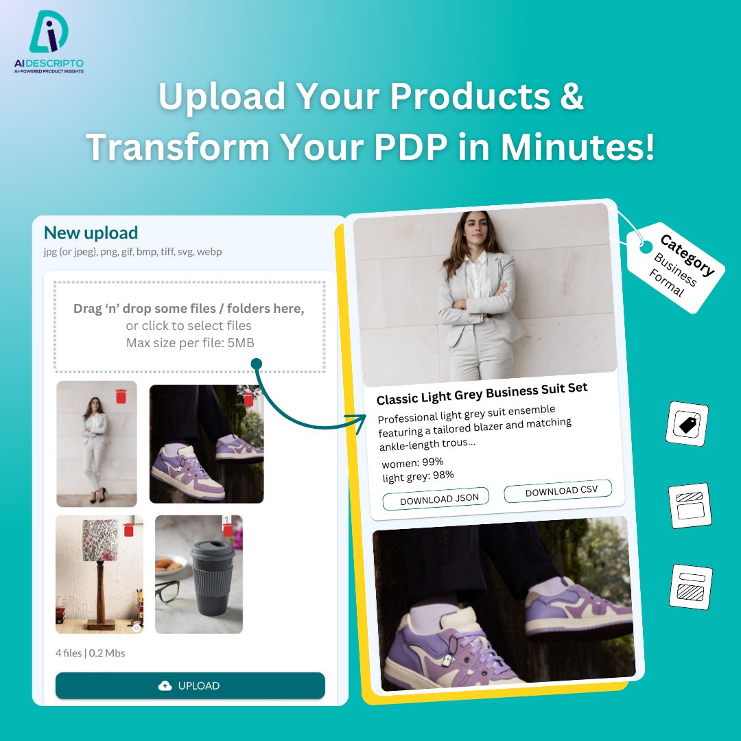 AIDescripto's tweet image. Elevate your PDP with ease—upload your products and watch them transform into professional listings in minutes.

🚀📦No more tedious manual updates or wasted time. Simplify, automate, and innovate with ease!

#ecommercebusiness #ecommerce #aidescripto #AI #Saudi #solutionspartner