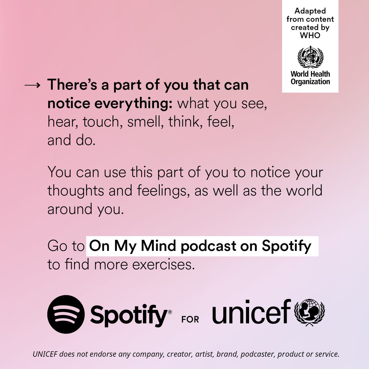 ✨Konec roku je dobrá příležitost zastavit se, ujasnit si priority a najít vnitřní klid. V podcastu „On My Mind“ od Spotify a UNICEF jsou mladým lidem k dispozici zdroje pro zvládání stresu a budování sebevědomí. ➡️spotify.com/ourmindsmatter
#OurMindsMatter #OnMyMind