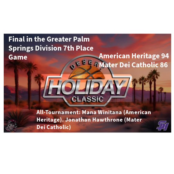 Desert Holiday Classic tweet media