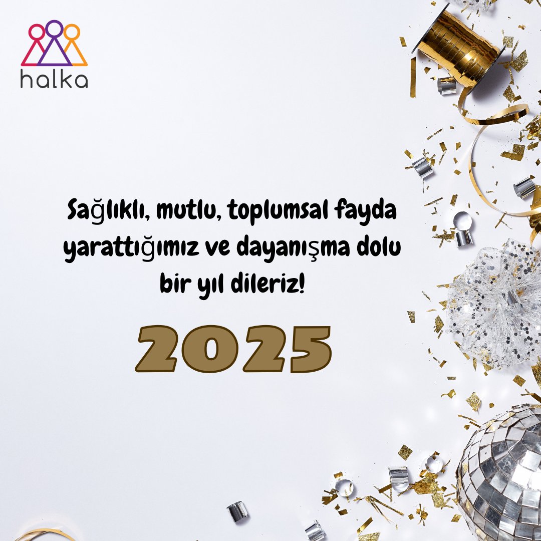 🎉🎁🌟

Yeni yıl, sağlıklı, mutlu ve dayanışma dolu günler getirsin! Hep birlikte toplumsal fayda yarattığımız, umutla güçlendiğimiz harika bir yıl olsun.

Sevdiklerinizle huzur ve neşe dolu bir yıl dileriz! 💫❤️🌲