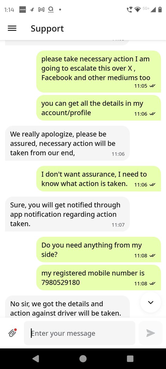 ANICHASME's tweet photo. @inDrive Please see the communications made that are unresolved yet. https://t.co/EIPViTOwCb