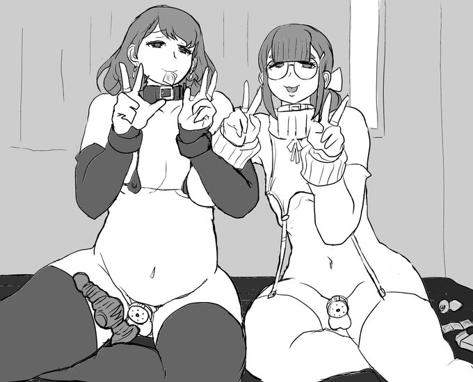 #2024年自分が選ぶ今年の4枚 #女装 #男の娘 俺的にすげぇ頑張って描いた4枚