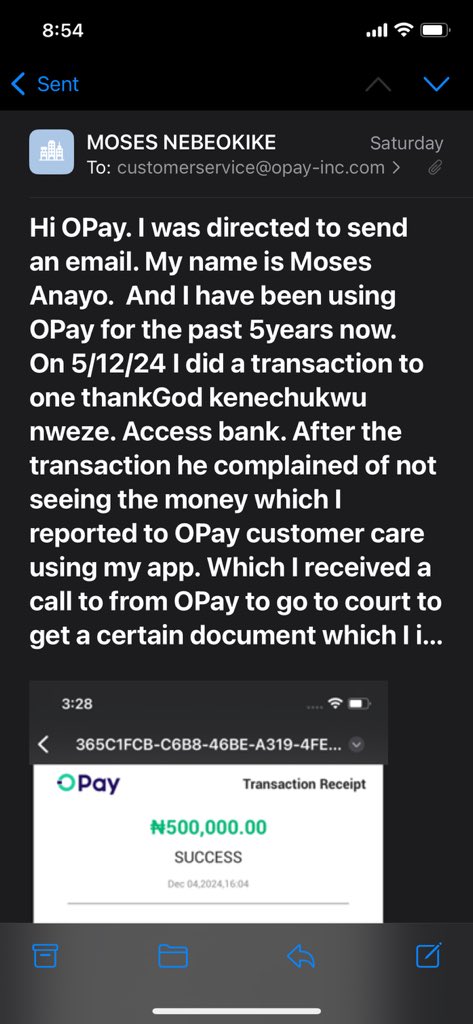 MNebeokike's tweet photo. @OPay_NG I even sent an email across. Please help https://t.co/QOsCz4e9M4
