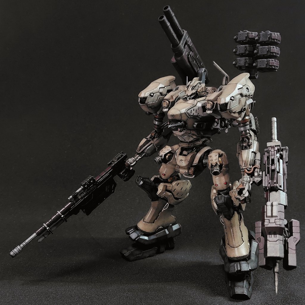 30mm アーマードコア　プラモデル　　ナイトフォール(全塗装)完成品 30mm アーマードコア ナイトフォール 塗装 完成品 ジャンク