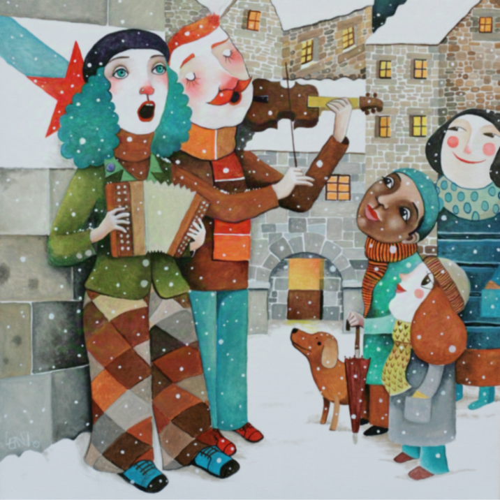 Liberdade, paz e igualdade, na Galiza e no mundo.
#Feliz2025

Óleo de Leandro Lamas.