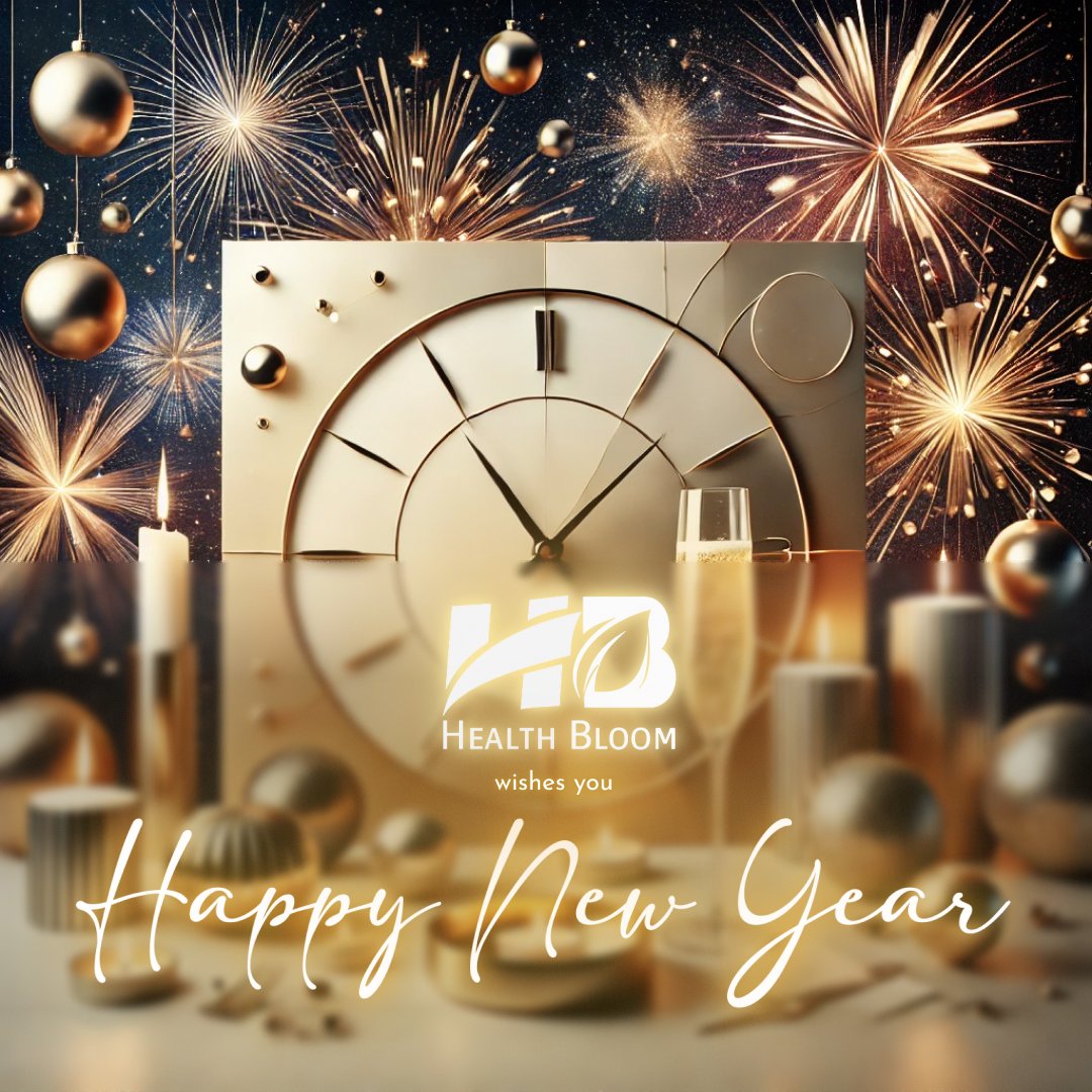 Healthbloomsupp's tweet photo. Health Bloom wishes you a Happy New Year! 🌟 May this year bring joy, health, and endless possibilities. Cheers to fresh starts and new adventures! https://t.co/f13AZNML5z