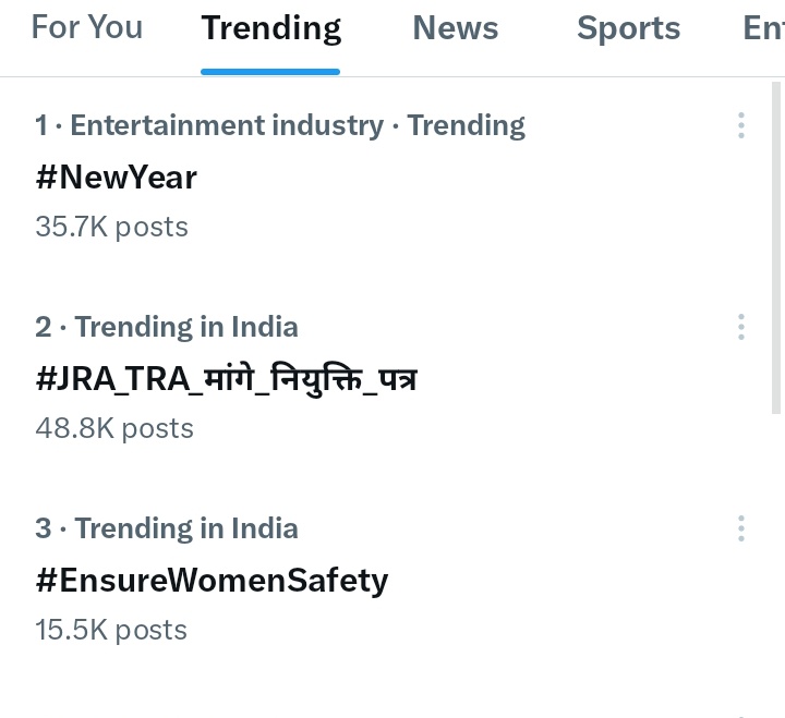 3 साल से लंबित #JRA भर्ती पर अभी भी स्टे का डर मंडरा रहा है ऐसे में समय पर नियुक्ति आदेश जारी ना हुए तो ये भर्ती और ज़्यादा अटक जाएगी 
<a href="/BhajanlalBjp/">Bhajanlal Sharma</a> जी <a href="/KumariDiya/">Diya Kumari</a> जी आपसे निवेदन है जल्द नियुक्ति आदेश जारी करवाएं 🙏🏼 
#JRA_TRA_मांगे_नियुक्ति_पत्र