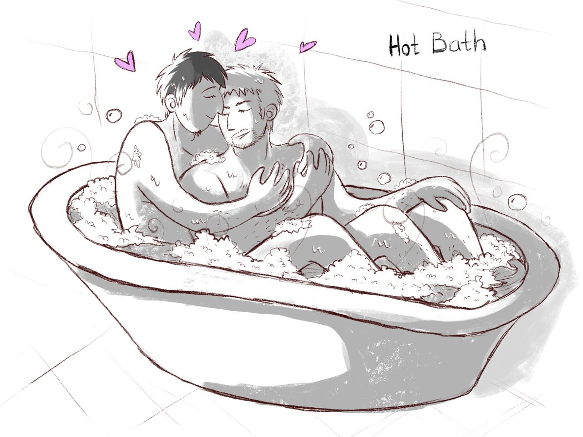 IrinaOganer's tweet photo. Hot Bath
Согреваются после метели, в которую они попали)

#fluffcember #fluffcember2024 #bertholdthoover #reinerbraun #bertholdt #reiner #aot #snk https://t.co/hpv2HhUMiE