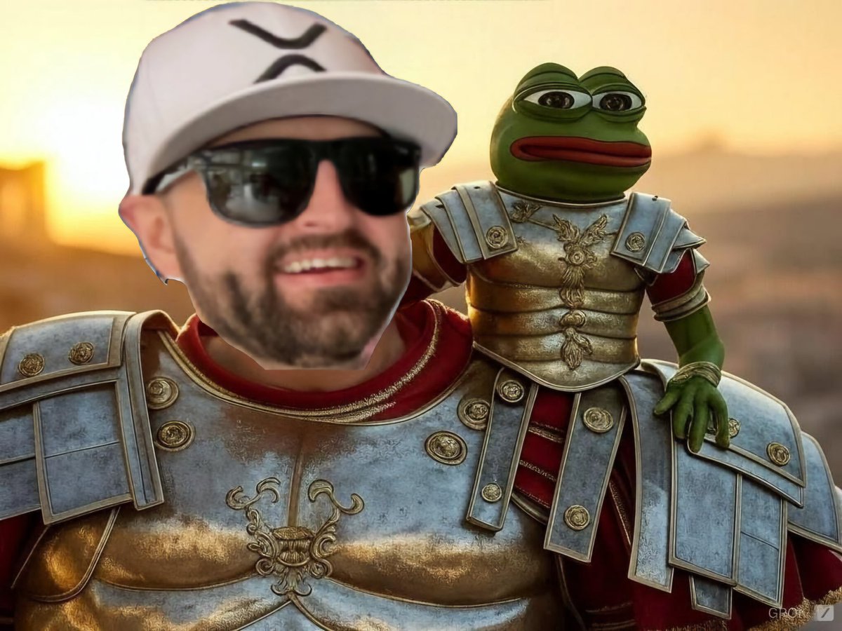 OscarHdz0120's tweet photo. @BCBacker aka Backius Maximus "My name is Maximus Blockcimus Backius, commander of the XRP armies of the Blockchain , General of the XRP Legions, loyal servant to the true XRP community, father to "Wednesdays my dudes" frog🐸, husband to @PTW (best mod), and WE will have our bull run in this life".