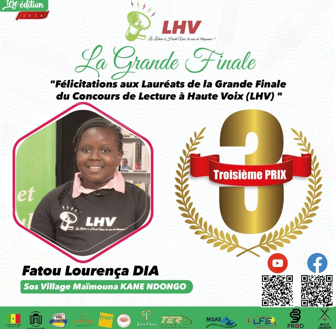 AstouMbenTHIOUB's tweet image. #LHV, Concours de Lecture à Haute Voix, ma douce Lourença, fière de toi💞