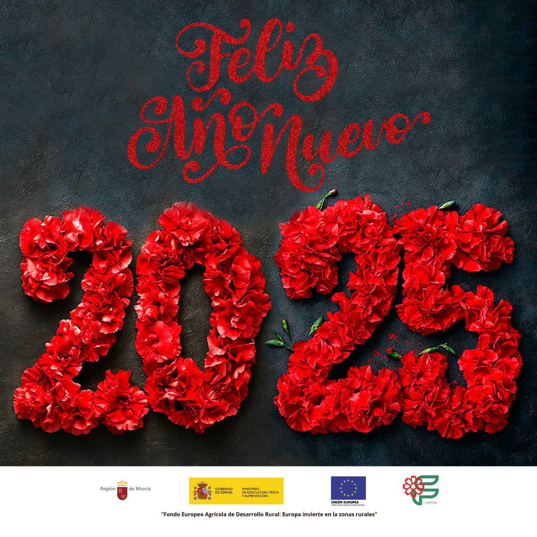 ¡Os deseamos a todos un feliz y próspero Año Nuevo 2025!

📱Síguenos en Facebook, Twitter y Linkedin.

#canaraflor #regiondemurcia #agriculturamurcia #clavel #trips #florcortada #murcia #FondosUE #investigacion