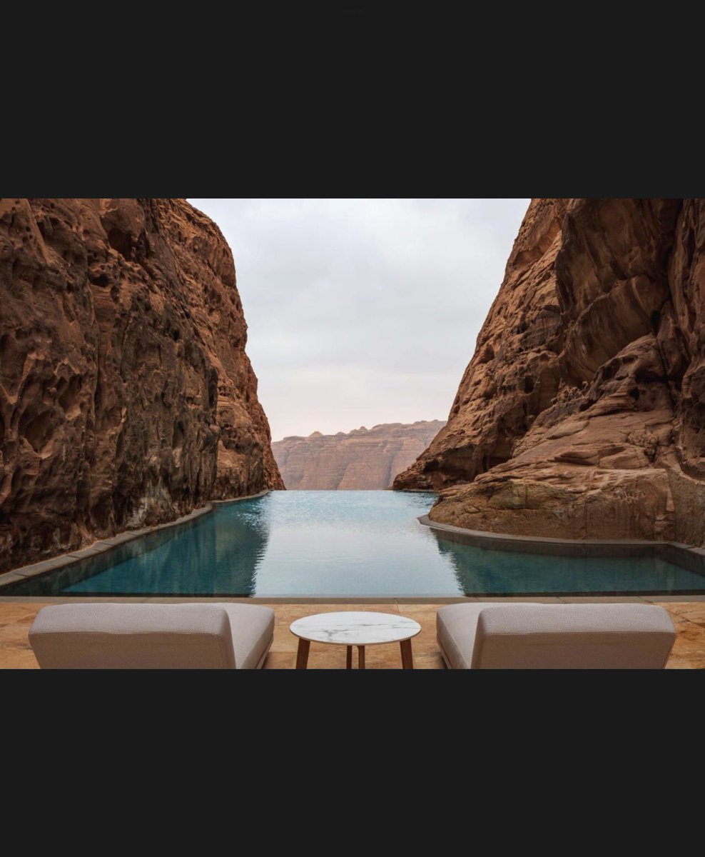 Banyan Tree AlUla ⭐️⭐️⭐️⭐️⭐️

#العلا <a href="/AlUlaMoments/">AlUla Moments لحظات العلا</a> <a href="/ExperienceAlUla/">Experience AlUla</a> 

- الموقع والخدمه ✔️ 
- تصميم الفندق ينسجم مع بيئة المكان 😍
- الفلل واسعه مع مسبح خاص ✔️

🔷٩.٣ booking.com/hotel/sa/banya…