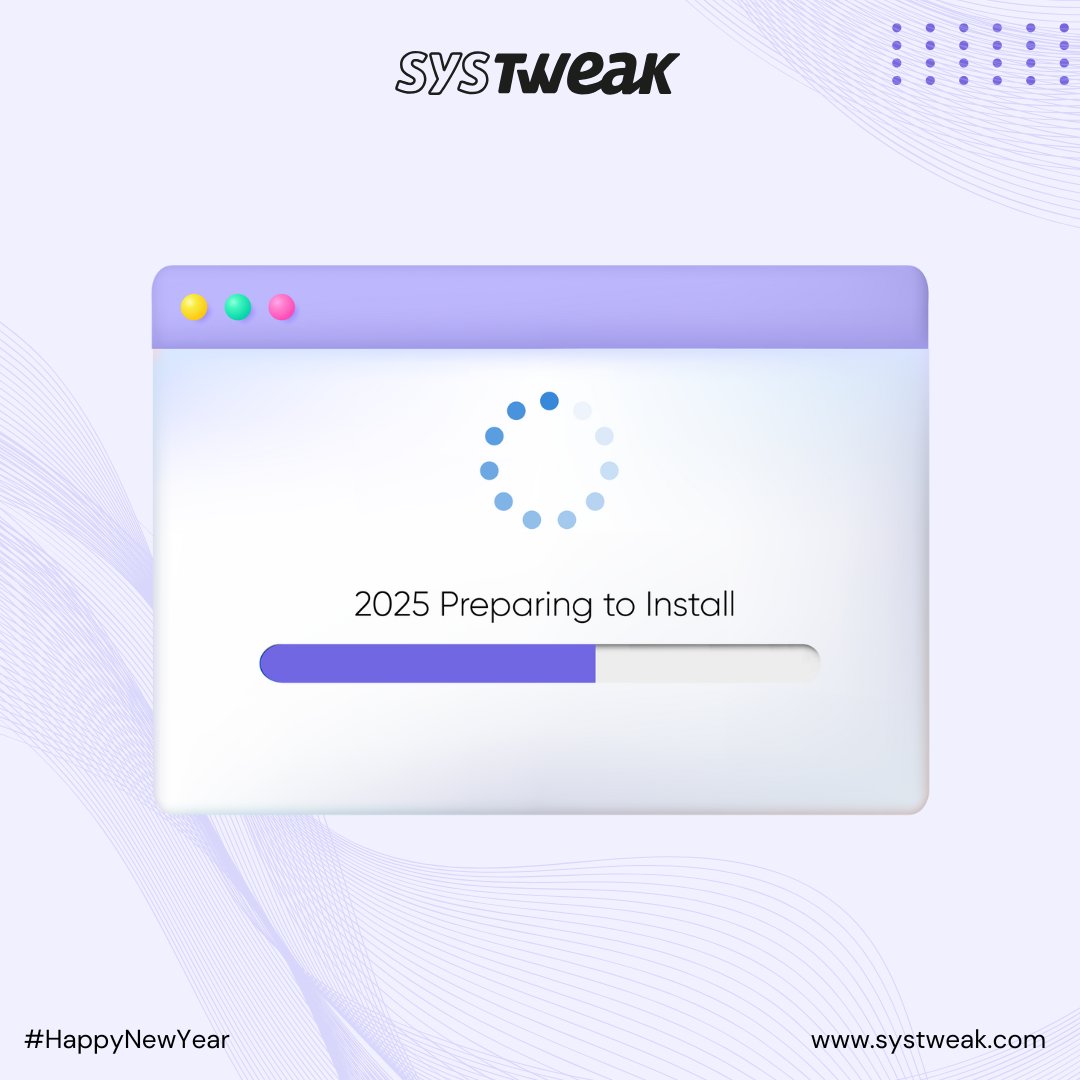 systweak's tweet image. &quot;Hit &apos;Uninstall&apos; on the past year and upgrade to a brighter #2025! 🌟 Let’s start fresh, with all the lessons and memories safely stored. 🎉✨ 
#HappyNewYear  #FreshStart  #Systweak