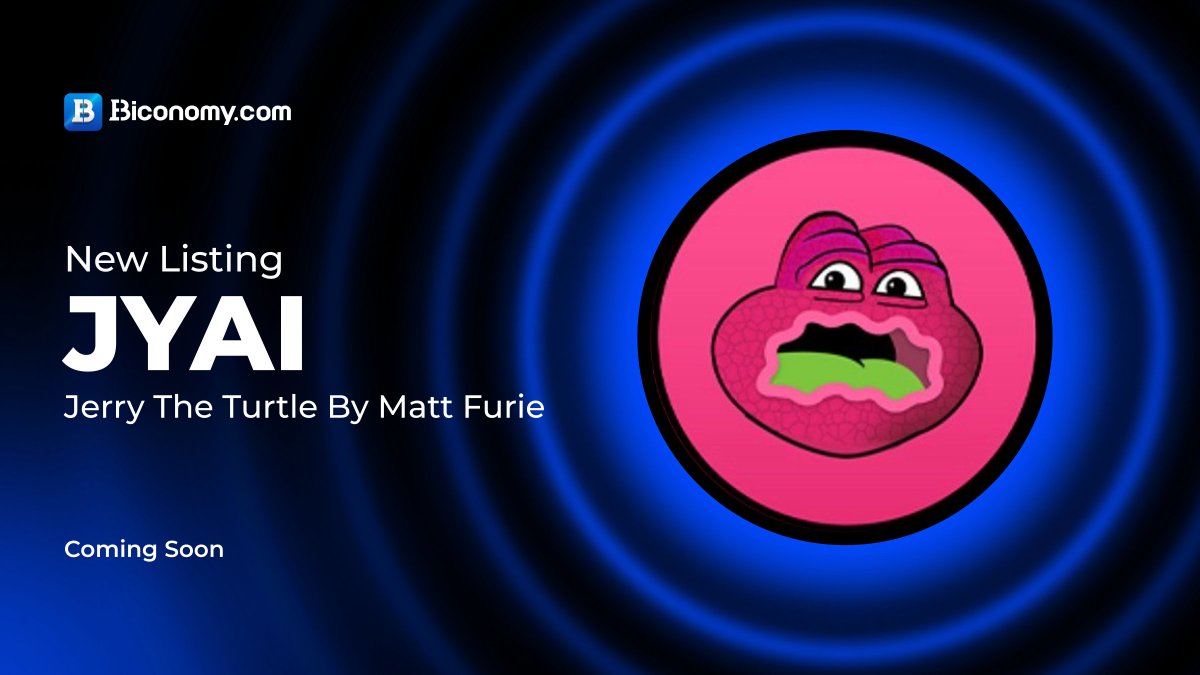 🚀COMING SOON🔥 $JYAI #Biconomy will list @jerryturtleai upcoming launch  for #JYAI/ #USDT, with the exact date and time still to be  announced(TBA).🔥 About #Jerry: JERRY (JYAI) is a community-driven ERC-20  token on