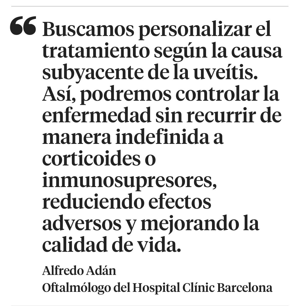 lavanguardia.com/vida/salud/202… #uveitis <a href="/hospitalclinic/">Hospital Clínic</a>