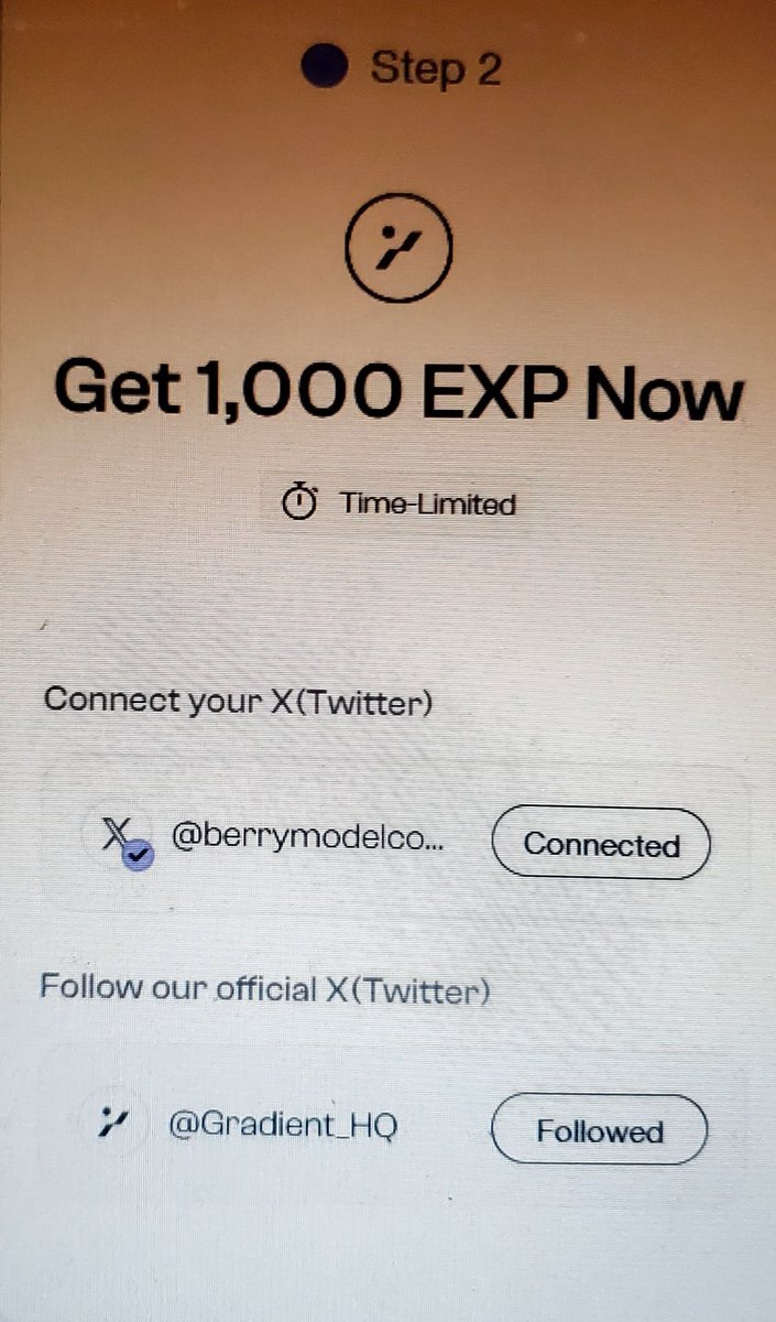 berrymodelcoach's tweet photo. @Gradient_HQ can I get some assistance here please my nodes says disconnected but clearly is connected and has a few taps, also I've followed and connected on all social media but yet to receive the 1,000 EXP. Thank you for the assistance. https://t.co/M3aMHqQUdZ