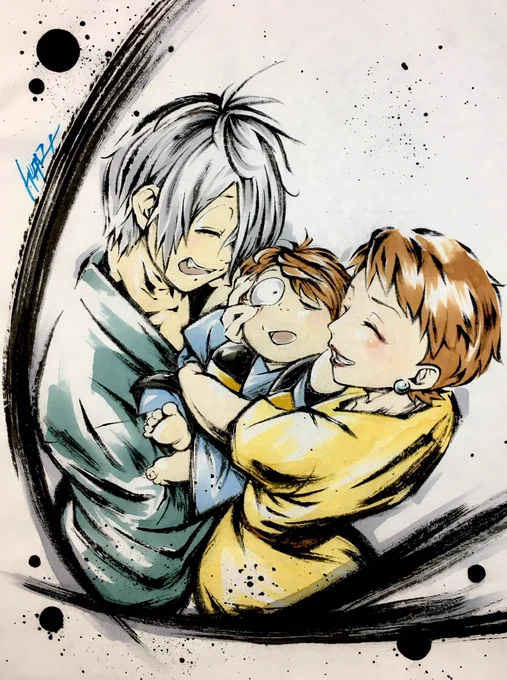 #2024年自分が選ぶ今年の4枚 今年はあまり描けずなゲゲゲの墨絵でした 