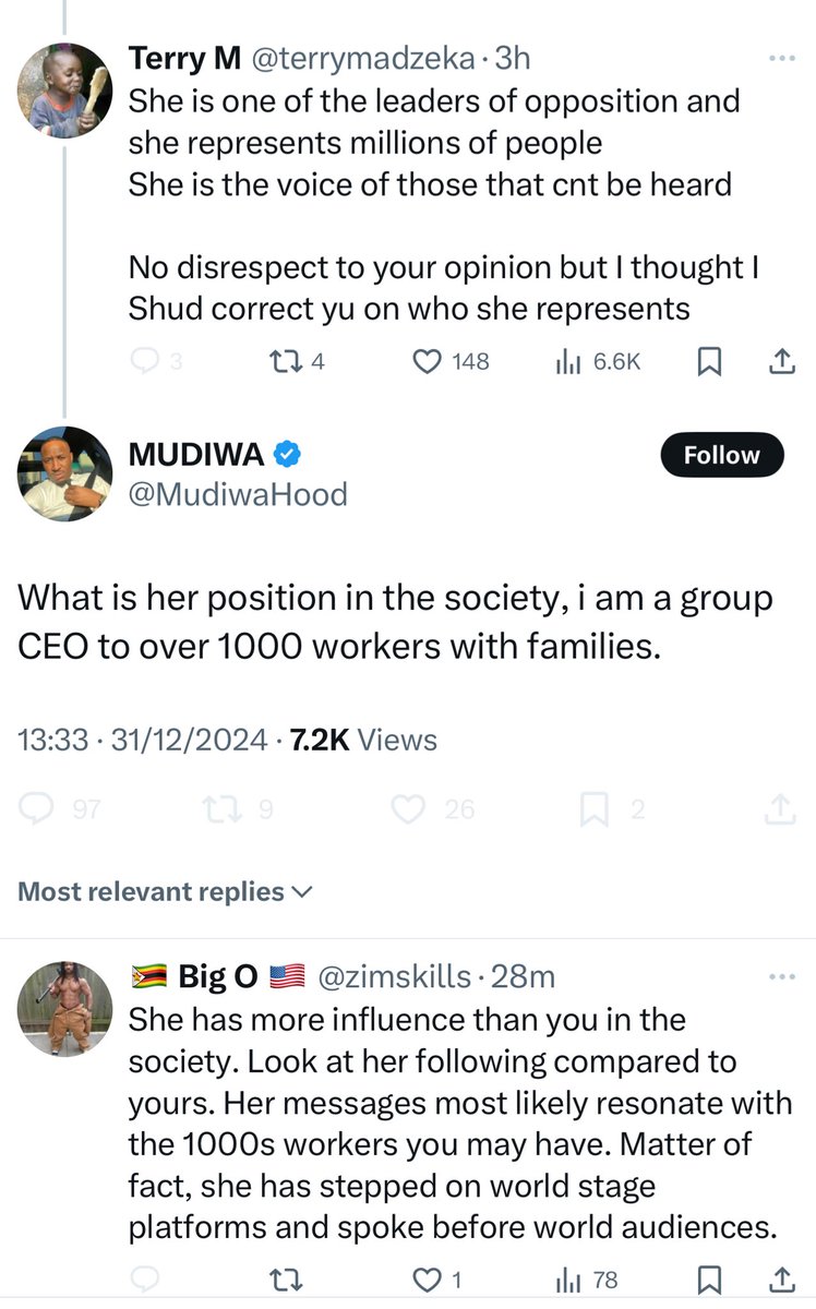 Delusions of grandeur from Mudiwa Hudhu😂😂