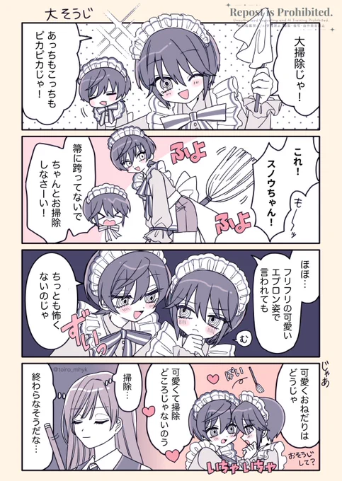 大掃除のスノホワ 