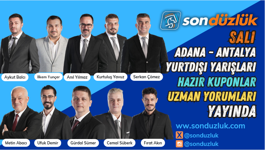 Yeni yıla güzel girmeniz için bugün dersimizi iyi çalıştık tüm tahminlerimizi Sonduzluk.com'da sizler için yayınladık. Hazır kuponlar ve detaylı yorumlar ile uzman ekibimizin görüşlerini okumadan bahislere katılım yapmayın. Adana, Antalya, Devirli Güney Afrika Vaal ve