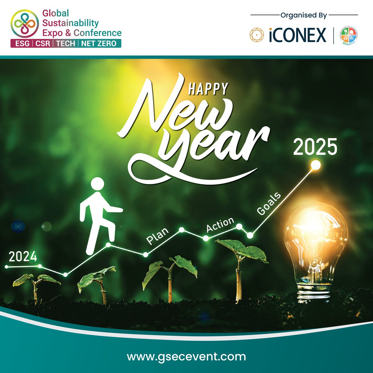 Global Sustainability Expo &amp; Conference sends warm wishes for a prosperous #NewYear Let’s make this year count for our planet and its future!

#HappyNewYear2025 #HappyNewYear #GSEC #Sustainability #Expo #Conference