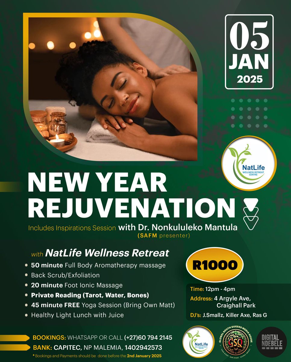 Rejuvenation for the transition into 2025. Book your spot 😁