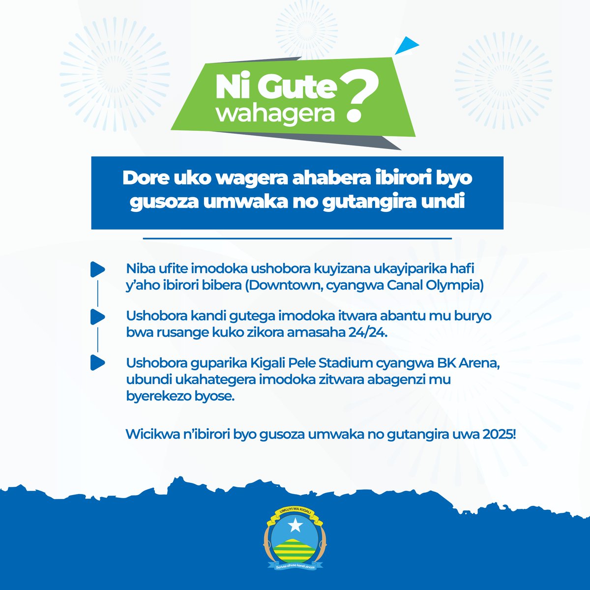 Dore uko wagera ahabera ibirori byo gusoza umwaka no gutangira undi.