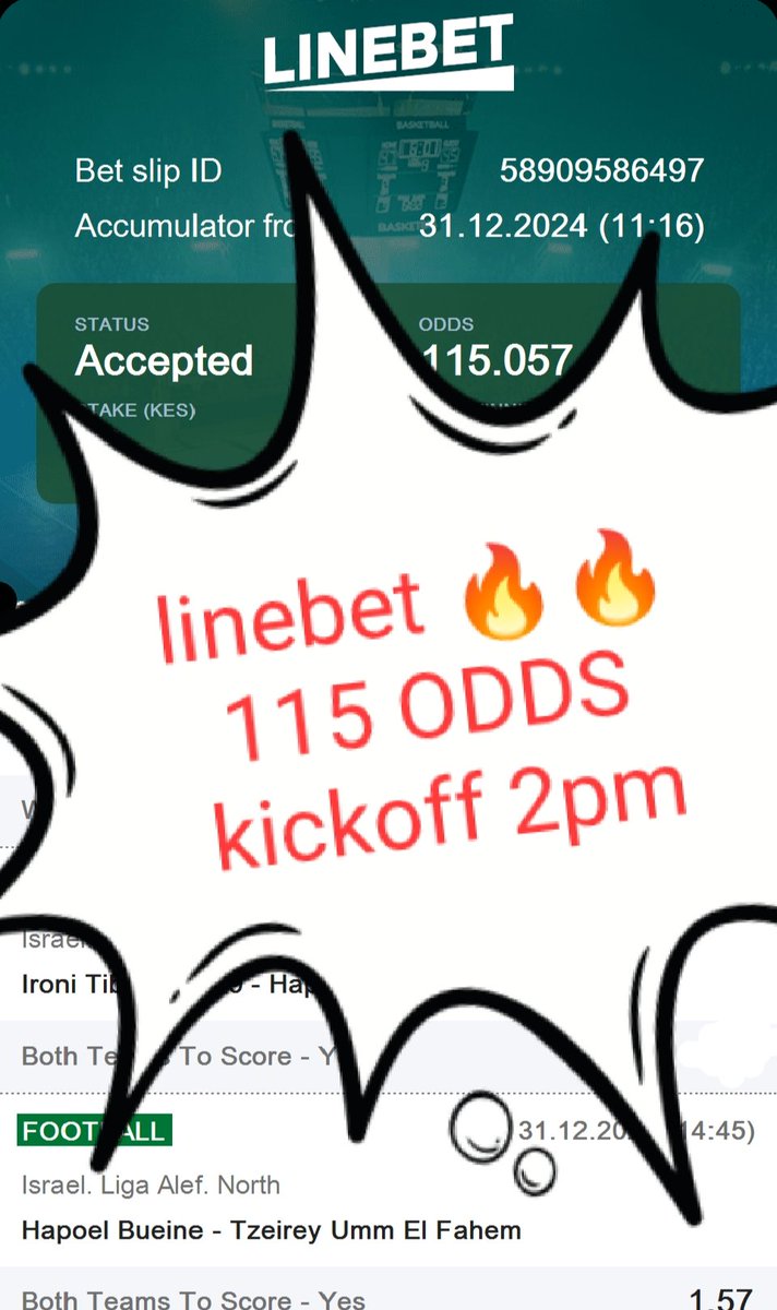 _CKforrex_'s tweet image. LINEBET 🔥🔥 

MULTIBET.

115+ODDS 🔥🔥 

KICKOFF 2PM 

BOOKING CODE 👉DYED7

📌#OMFireworksShow bahati Mwamuye Nairobi CBD I&amp;amp;M Bank Airbnb Judiciary #lessonsfrom2024 Kuna 10 North Carolina Morara 📌
Join LineBet 👉t.ly/yNpDX
PROMO CODE 👉 CK85