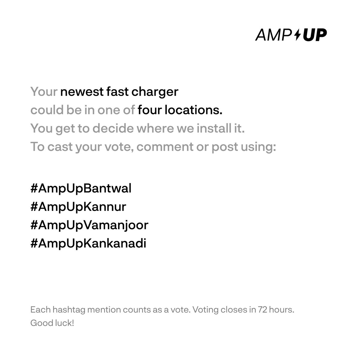 atherenergy's tweet image. Mangaluru, it’s time to #AmpUp your Ather Grid! 

Remember to tag @atherenergy while commenting with the hashtag of your preference to cast your vote.

#AtherGrid #Mangaluru #FastCharging