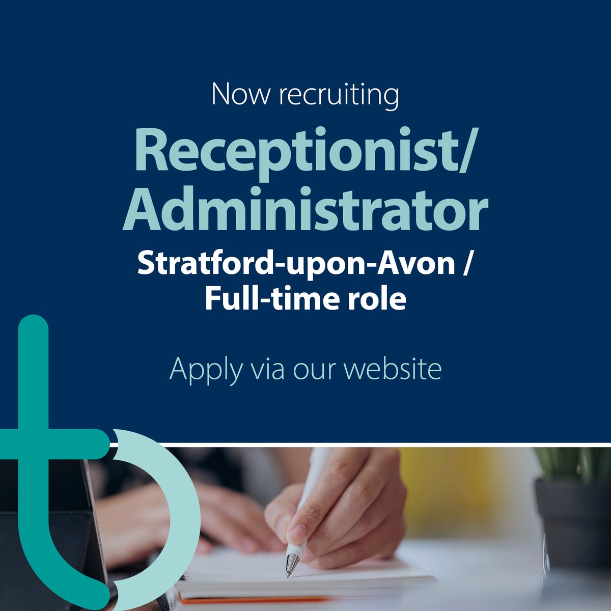 We are recruiting a Receptionist/Administrator to join our Stratford-upon-Avon office.

Learn more about the role and apply now: ecs.page.link/2Gbvx
 
#Receptionist #Administrator #LawJobs #LegalJobs #Hiring #Recruitment #StratfordUponAvon