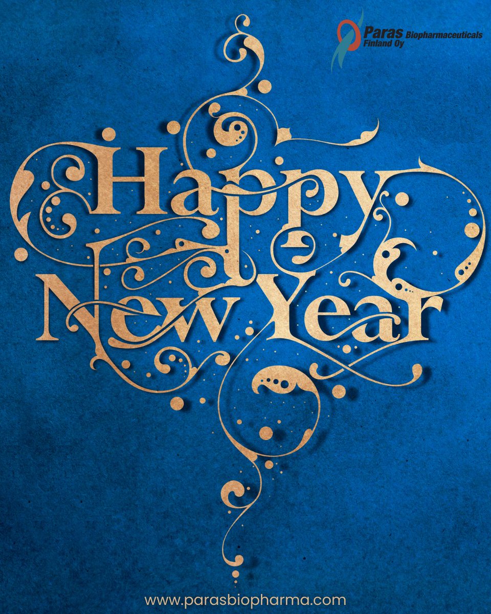 The @Paras Biopharmaceuticals Finland team would like to wish all friends &amp; colleagues very good health and prosperity for the New Year! We thank you for your support &amp; look forward to working with you in 2025!

#newyear #2025 #biologics #biosimilars #cdmo #itp #oncoimmunology