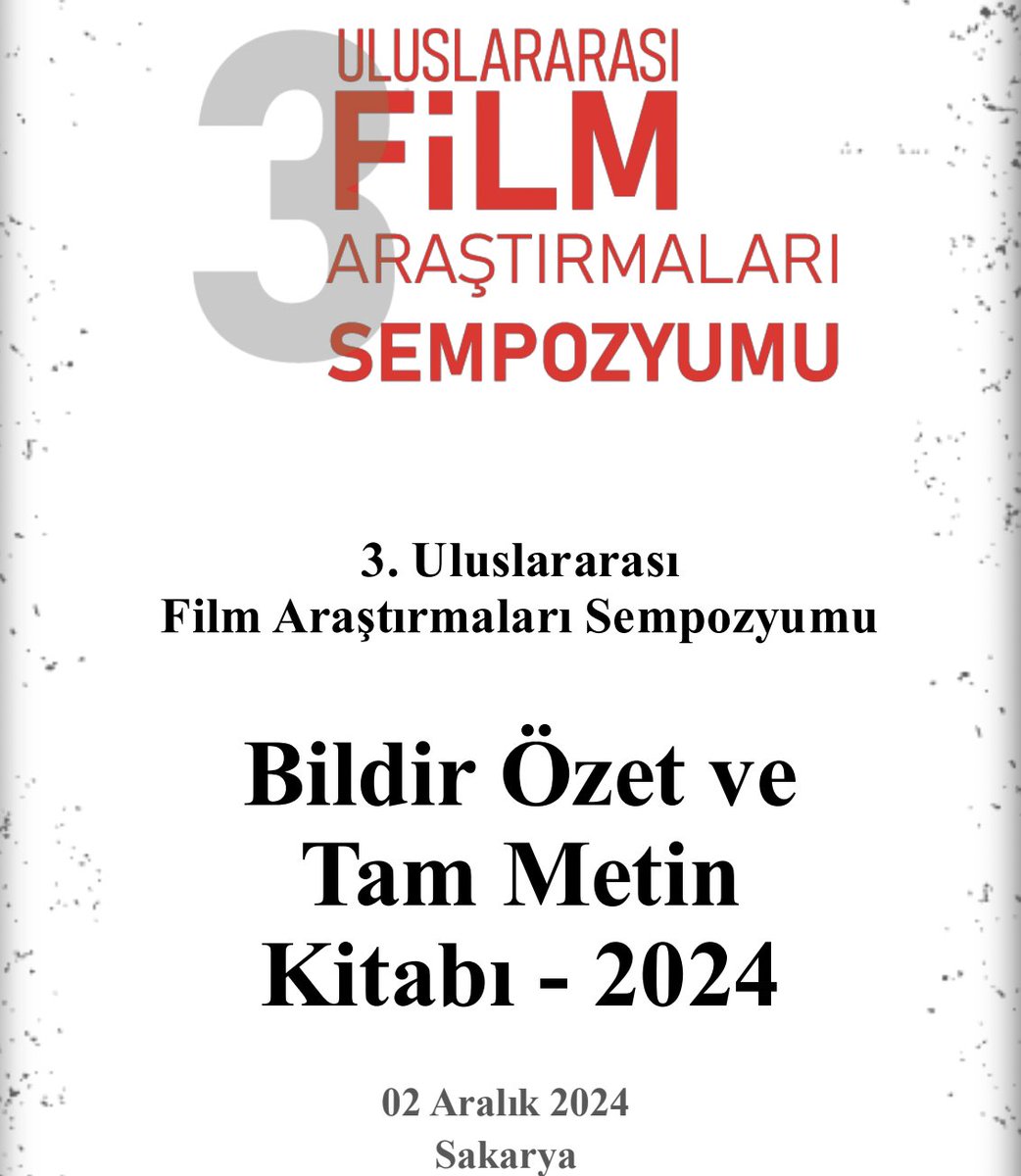 Türkiye Film Araştırmaları tweet media