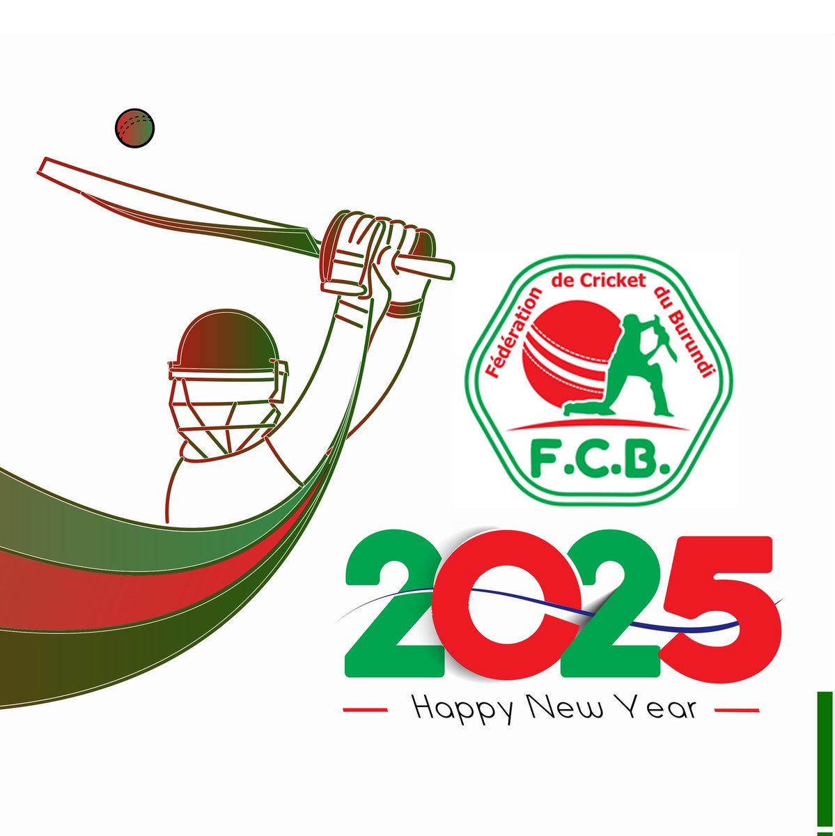 Burundi Cricket Federation (@_burundicricket) on Twitter photo 🎉Best Wishes for 2025!
The <a href="/_BurundiCricket/">Burundi Cricket Federation</a> extends its warmest wishes for the #NewYear.
May 2025 bring remarkable sporting achievements, continuous progress, and unforgettable moments.
🏏Long live #cricket,
🇧🇮Long live Burundi!
#CricketYacu #BurundiCricket #NewYear2025 🎉Best Wishes for 2025!
The <a href="/_BurundiCricket/">Burundi Cricket Federation</a> extends its warmest wishes for the #NewYear.
May 2025 bring remarkable sporting achievements, continuous progress, and unforgettable moments.
🏏Long live #cricket,
🇧🇮Long live Burundi!
#CricketYacu #BurundiCricket #NewYear2025