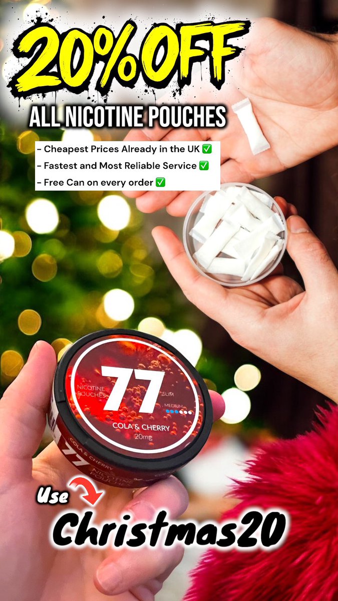 🚨 DONT FORGET!! 
Use Discount Code | Christmas20 for 20%OFF your order on our website podsandpouches.co.uk and get a FREE POT with every order!! 

Best Prices!!

Offer lasts until the 2nd of JANUARY!