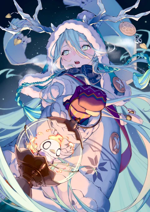 天を舞う鷲の魔女にして、極北の地の女主人 __#fgo #ロウヒ 