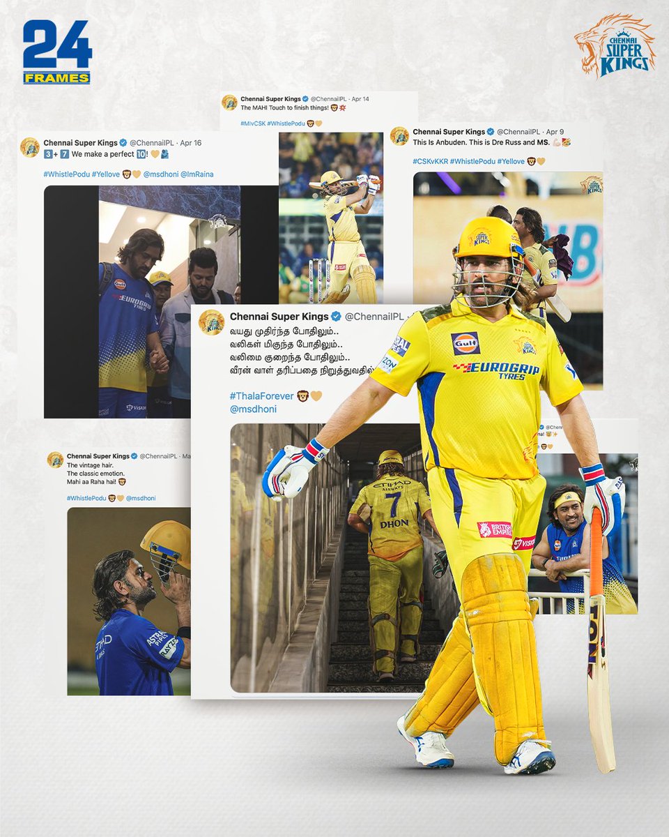 ChennaiIPL's tweet photo. Long Hair, Smashing knocks! 
The year took us back to the vintage mahi era!  ⏪ 🤩🥳 

#WhistlePodu #24Frames https://t.co/P1QDSZ4KFM
