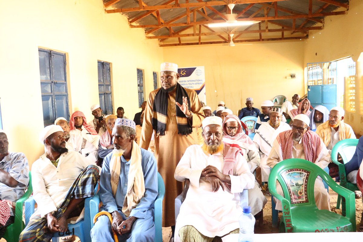 HIWYA_Mandera's tweet photo. HIWYA in Partnership with UNICEF conducted a sensitisation workshop for religious leaders in Rhamu. The aim of the activity was to raise awareness on how to promote the prevention and response to GBV and FGM. They  hold significant influence in the community as opinion shapers. https://t.co/YS8RFP04dF