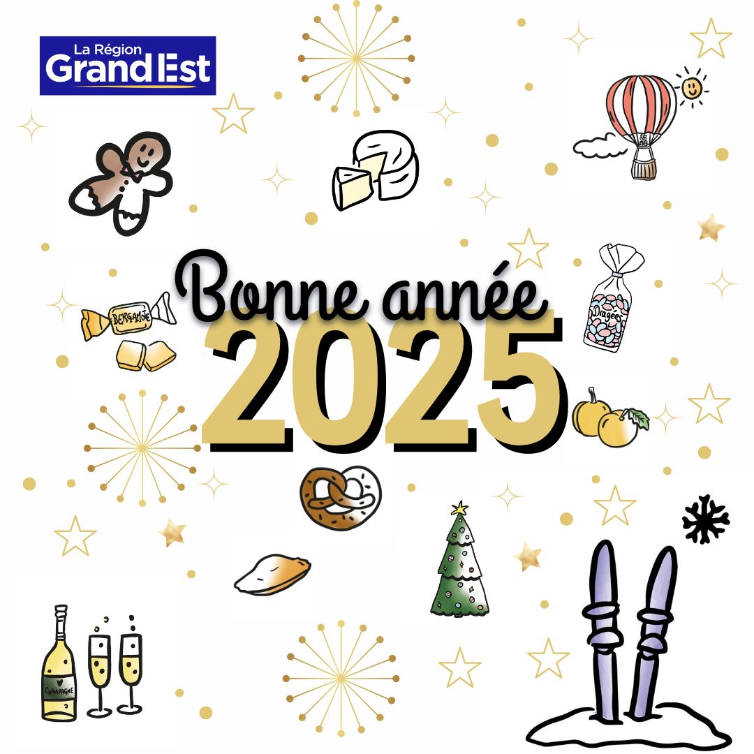 Bonne année 2025 dans le Grand Est ! 🎉