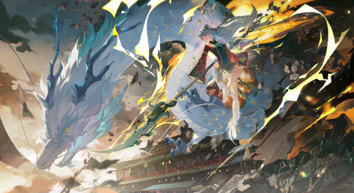 #2024年自分が選ぶ今年の4枚 🐉🐉🐉🐉龙年画龙！ #WutheringWaves #战双帕弥什 #punishinggrayraven #パニグレ #Onmyoji #阴阳师 #归龙潮（p4为个人版本~）