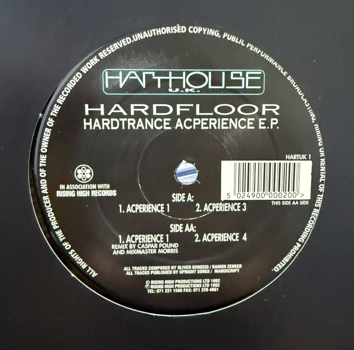 satoshi_iwase's tweet image. Hardfloor – Hardtrance Acperience EP
Harthouse 1992
12inch
2024ラストディグ
#digging #vinylrecords 
#hardfloor