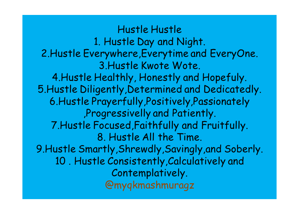 myqkmashmuragz's tweet image. #Hustle  #WorkWork #HustleHustle #PayPay