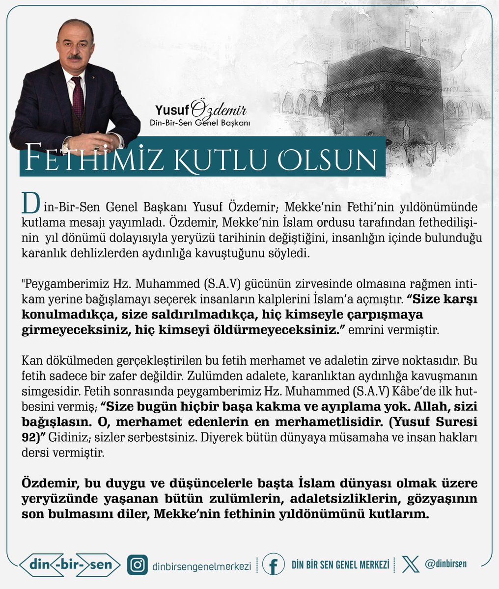 #dinbirsen #MekkeninFethi #mekke #