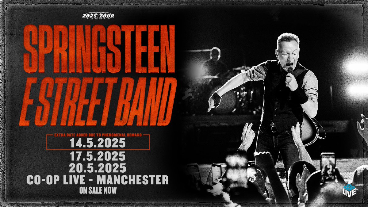 brucefan1979's tweet image. Happy New Year to all Brucebuds &amp;amp; BruceTramps.

Here's to the 2025 European tour by Bruce @springsteen. (3rd in a row, very fortunately)

Only 4.5 months to @TheCoopLive opener.

#springsteen #EStreetBand 

#Springsteen2025
#SpringsteenEuropeantour